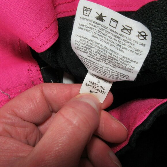 Nike womens black pink Therma Fit lined sweat pants M - Picture 7 of 12